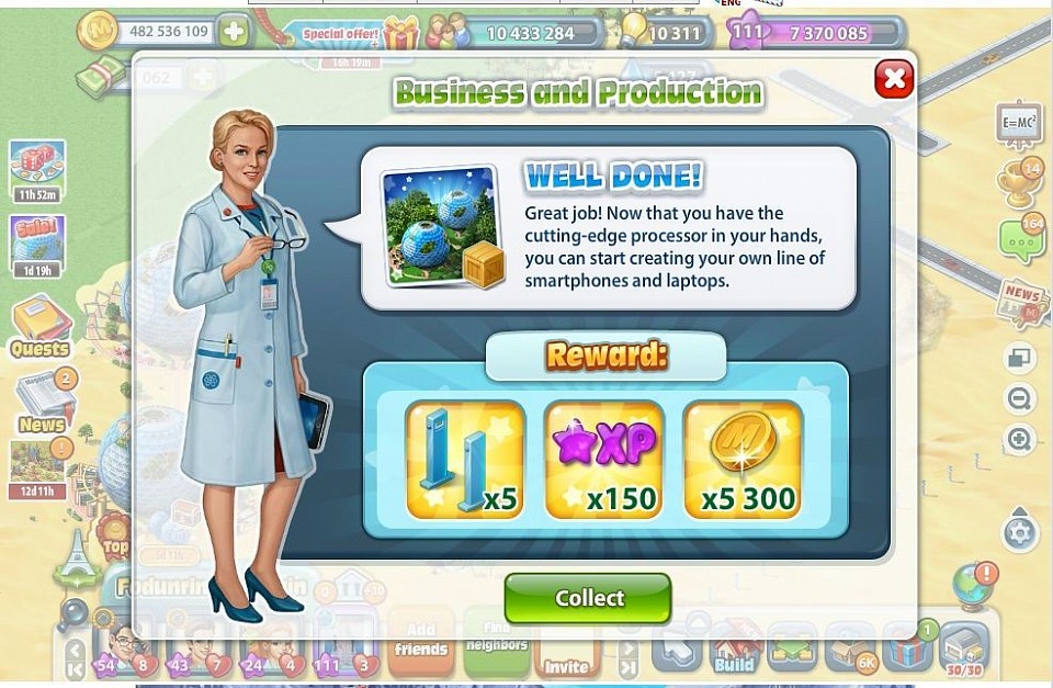 Business and Production - Creation of Line of Smartphones and Laptops.